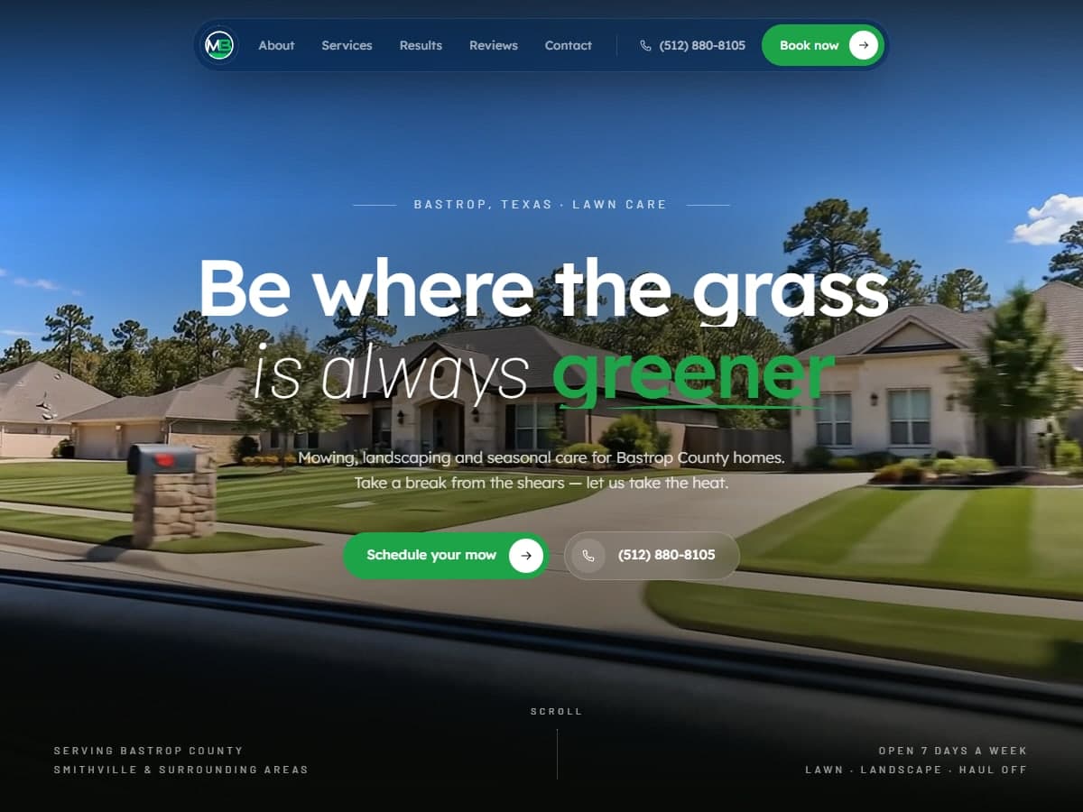 Mow Bastrop website